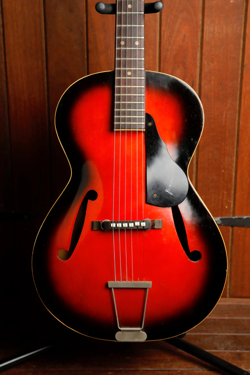 Framus 5/51 Studio Red Burst Archtop Acoustic Guitar Vintage 1972 Pre-Owned